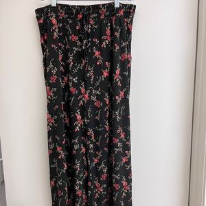 Kaileigh Rose Print Drawstring Pants